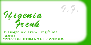 ifigenia frenk business card